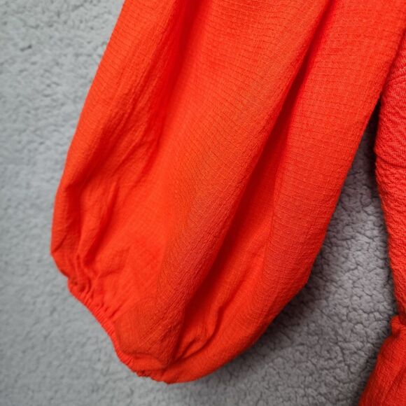 ANTHROPOLOGIE Women's Medium MAEVE Red Orange NWT Sweetheart Mini Dress - Picture 8 of 16